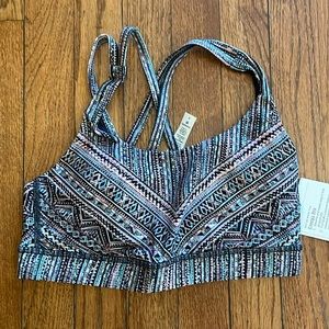 Lululemon Energy Bra with colorful pattern!